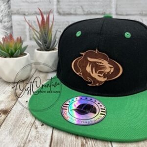 Flatbill with leather patch