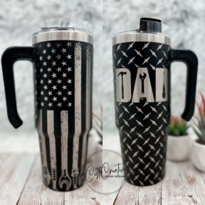 Engraved Tumbler 30oz Handle