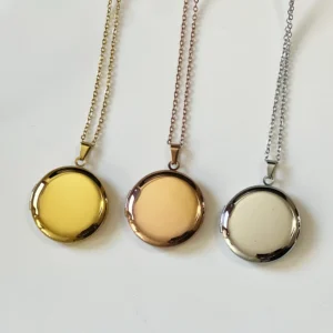 Circle Locket Necklace