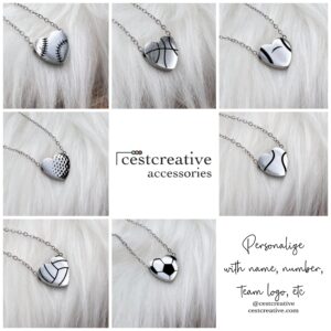 Heart Charm Necklace - Sports