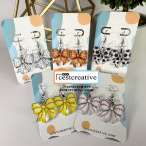 Bow Earrings Multi Sports